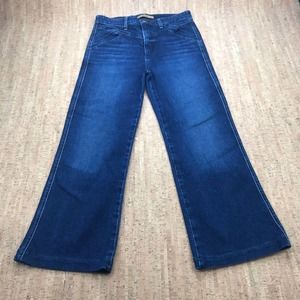 Joe's Jeans The Molly High Rise Flare Size W 30 Dark Wash Denim Zip Front